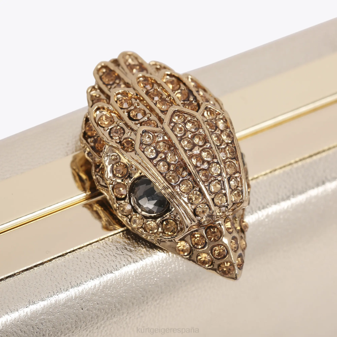 Kurt Geiger mujer bolso de mano Kensington con cristales de Londres 2LPR59 | bolsas oro